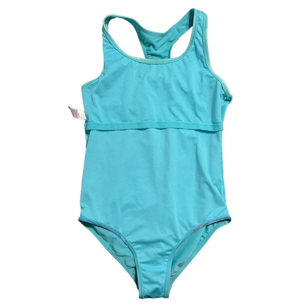 Justice Sz 14 Surf Racerback Swim Bathing Suit